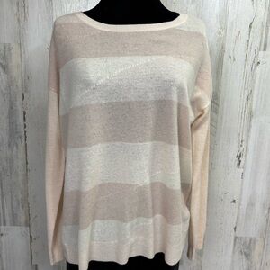 Joie Broken Stripe‎ Lightweight Cashmere Sweater